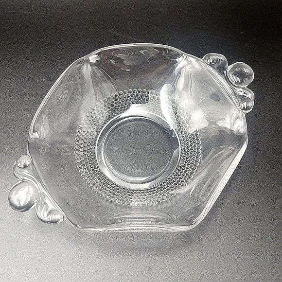 Vintage Duncan & Miller Hexagonal Candy Bowl Dish - Teardrop Pattern - Picture 2 of 4